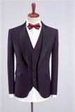 Purple 3-Pieces Men Suits