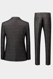 Black 3-Pieces Wedding Suits Tuxedo
