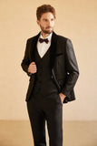 Shawl Lapel One Button Navy Wedding Suits For Men