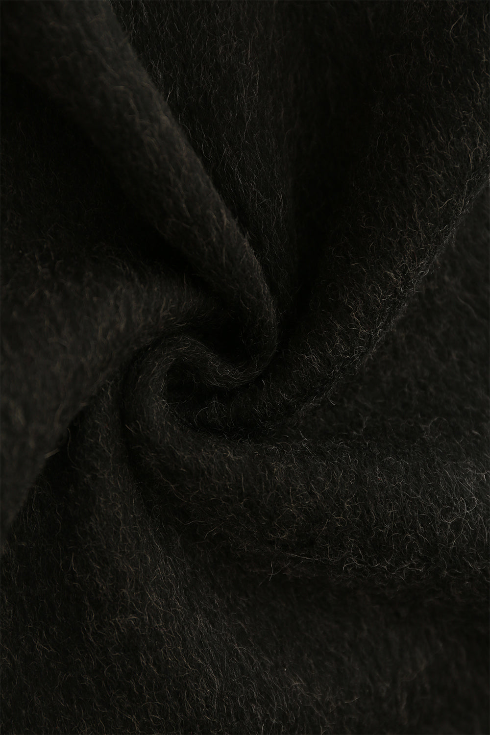 Black Peak Lapel Double Breasted Slim Fit Long Women Coat