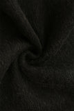 Black Peak Lapel Double Breasted Slim Fit Long Women Coat