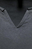 Sleeveless Black V-neck Summer Men's T-shirt