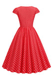 Polka Dots Swing 1950s Dress