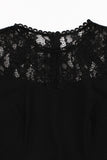 Black Swing 1950s Dress with Lace