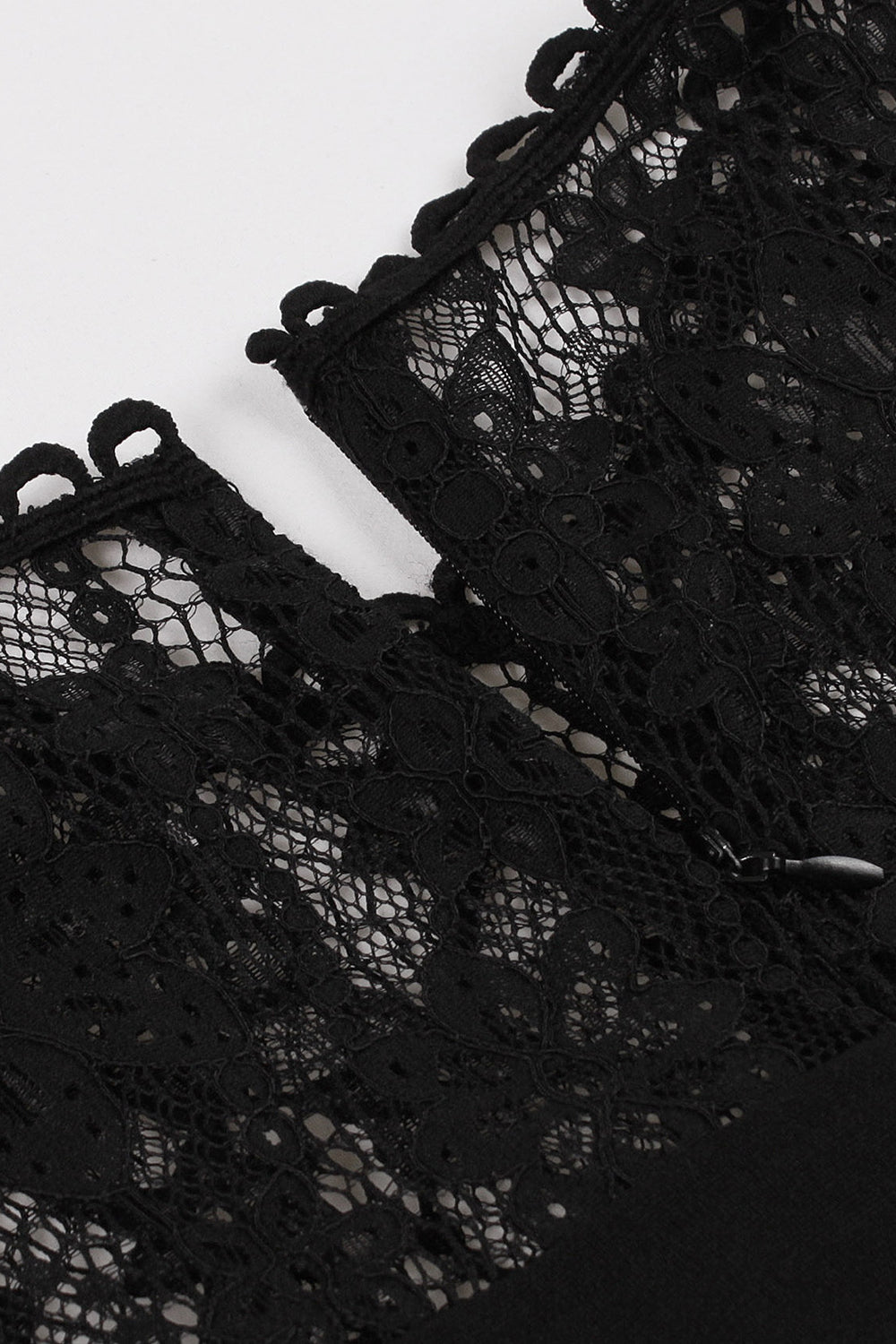 Black Swing 1950s Dress with Lace