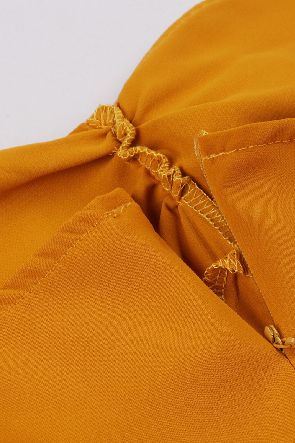 Spaghetti Straps Yellow Swing Vintage Dress