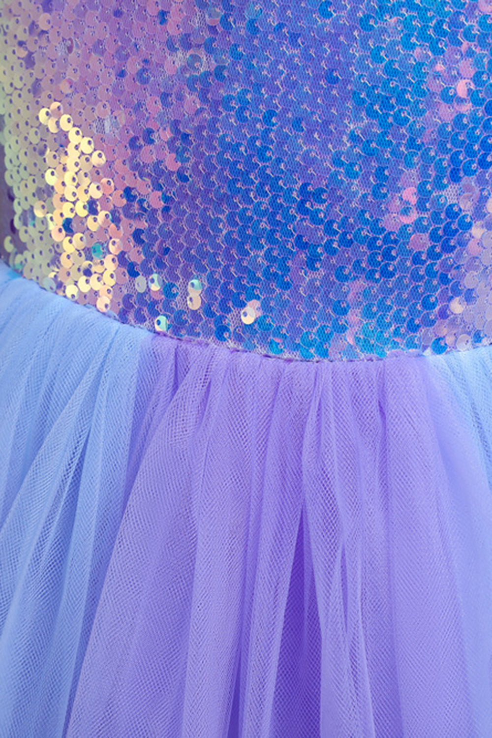 Purple Cap Sleeves Sequins A Line Girls Party Dresses