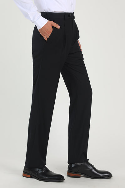ZAPAKA Black High Waisted Suit Pants Mens For Wedding ZAPAKA Black High Waisted Suit Pants Mens For Wedding