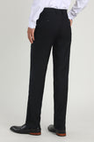 Black Straight Leg Suit Pants for Wedding
