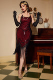 Fringed Vintage Sequin 1920s Gatsby Dress