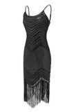 Sparkly Fringed Vintage Sequin 1920s Dress