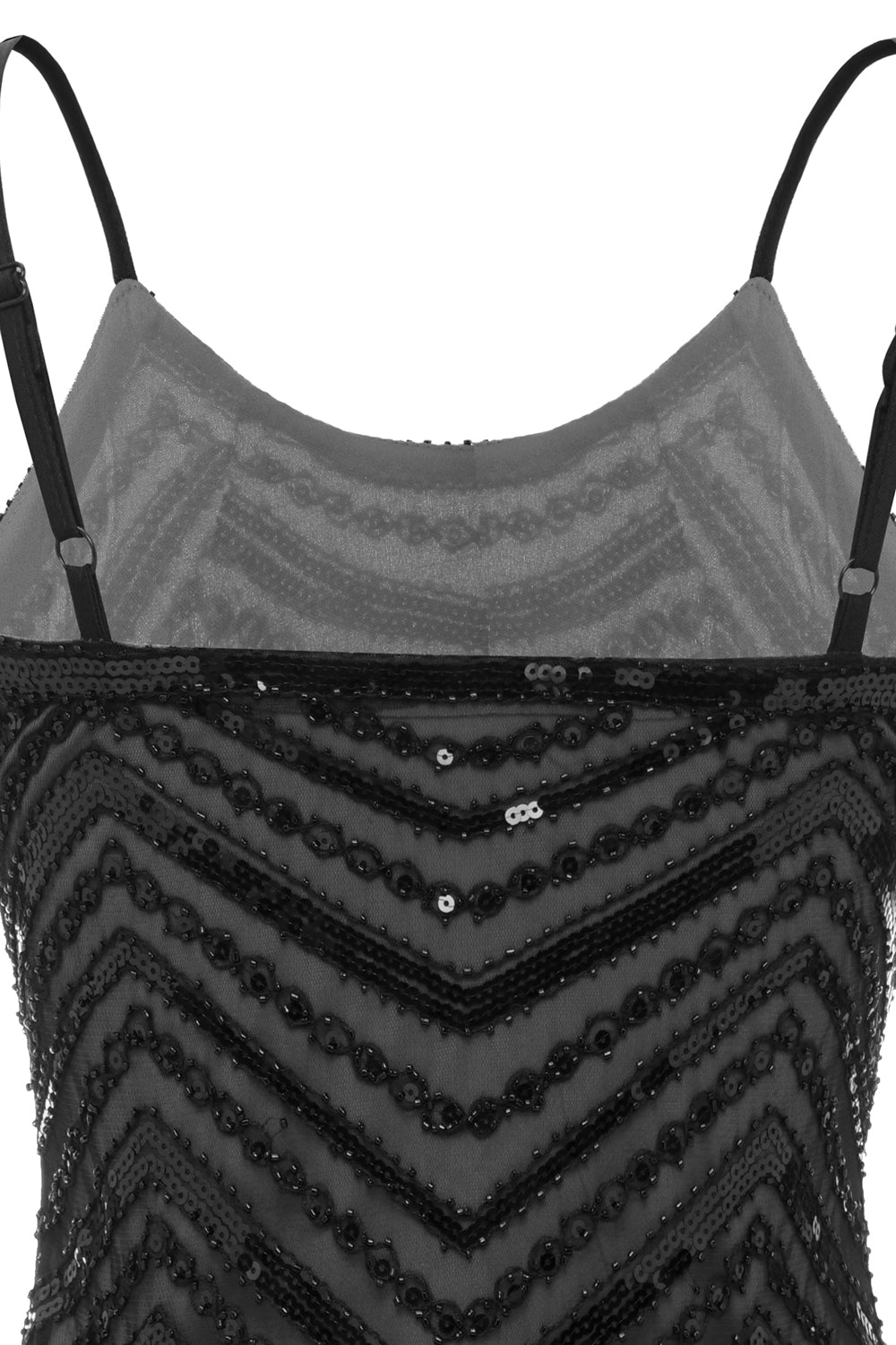 Sparkly Fringed Vintage Sequin 1920s Dress