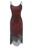 Bodycon Black Silver Sequins 1920s Dress