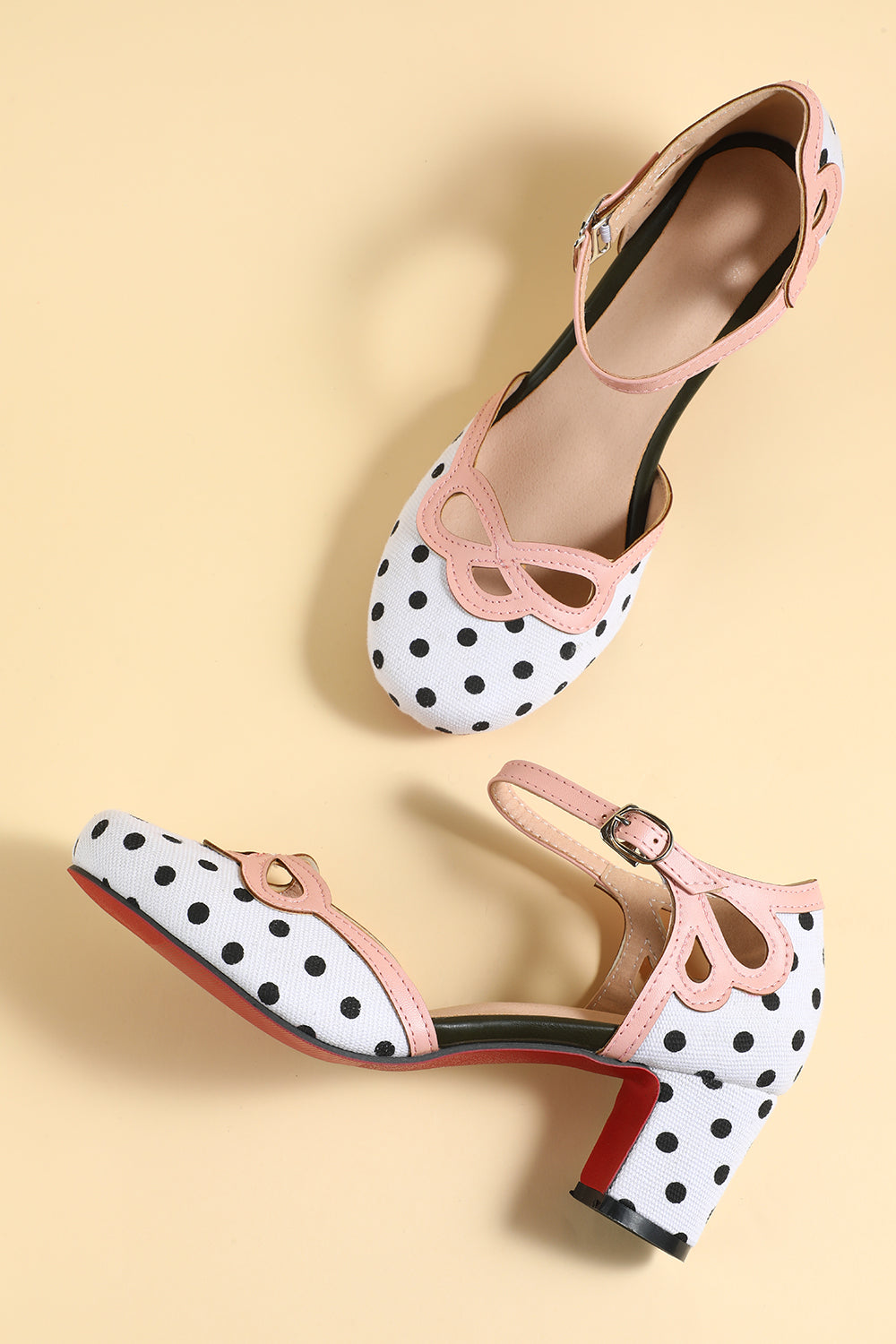 White Black Strip Retro Shoes