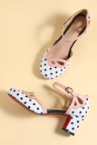 Retro Black White Dots Shoes