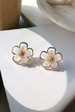 White Flowers Earrings