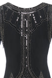 Luxurious Sequined Beaded Fringe 1920s Dress