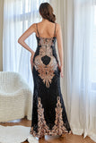 Rose Pink Mermaid Sequins Prom Dress