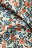 V Neck Green Printed Summer Dress