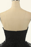 Strapless Tulle Little Black Dress