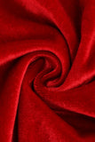 Red Velvet Midi A-line Vintage Dress