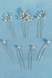 Simple Pearl Rhinestone Handmade Bridal Headpiece