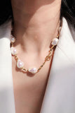 Special Shaped Pearl Gold Necklace