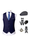 Black Men's Vest with Accessories Set