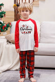Red Plaid Matching Family Christmas Pajamas Sets