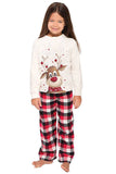 Christmas White Deer Family Matching Pajamas Set (Not Included Dog pajamas)