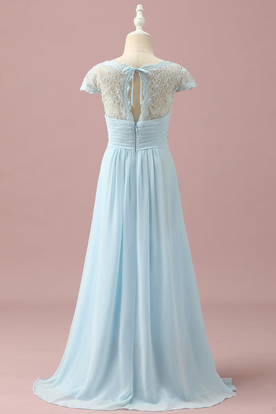 【PALEJADE】Chiffon Lace Puff BL Sweet Lolita Puff Short Sleeve Blouse