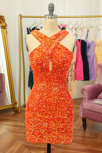 sismetry【orange】 back ribbon puff dress sismetry back ribbon puff dress オレンジ