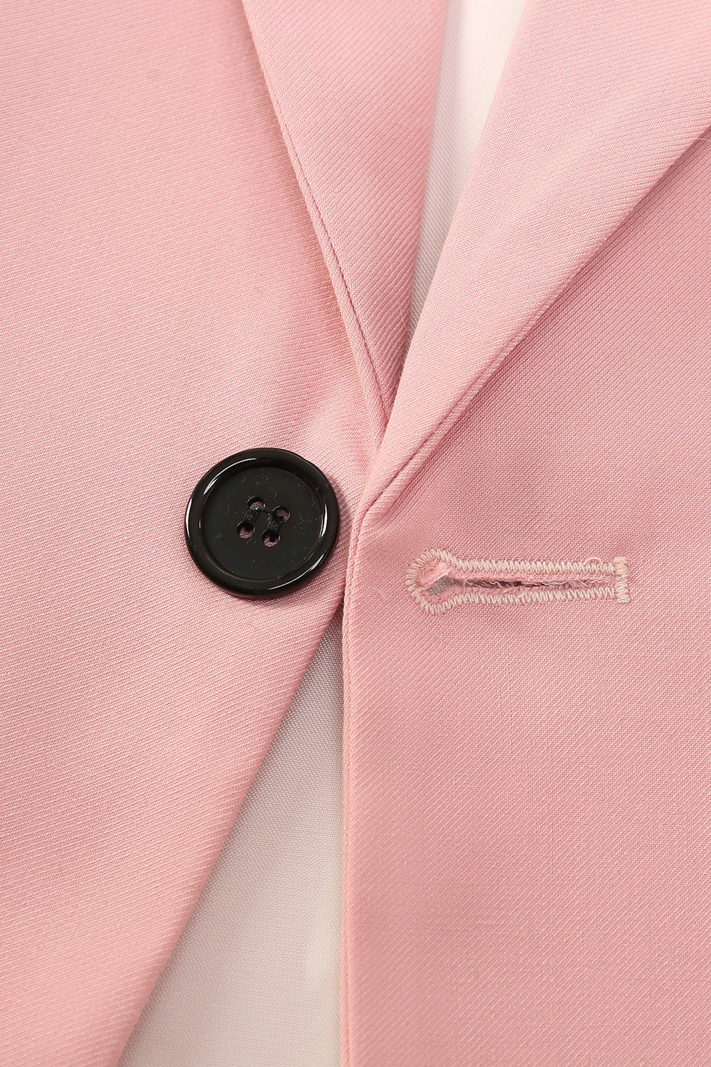 2 Piece Peak Lapel Grey Pink One Button Men's Prom Suits