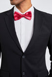 Black Notched Lapel Men Homecoming Suits