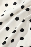 Yellow Mermaid Spaghetti Straps White Polka Dots Dress
