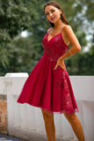 Red Homecoming Party Dress