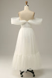 Ivory A Line Off The Shoulder Bridal Dress