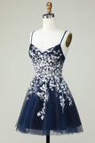 Dusty Sage Green Spaghetti Straps Homecoming Dress With Criss Cross Back