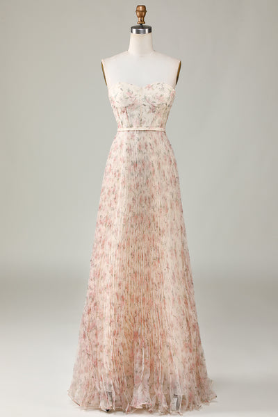 white christmas dresses Champagne Gardenia Dress– Teuta Matoshi main image 1