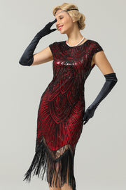 Gatsby Glitter Fringe 1920s Dress