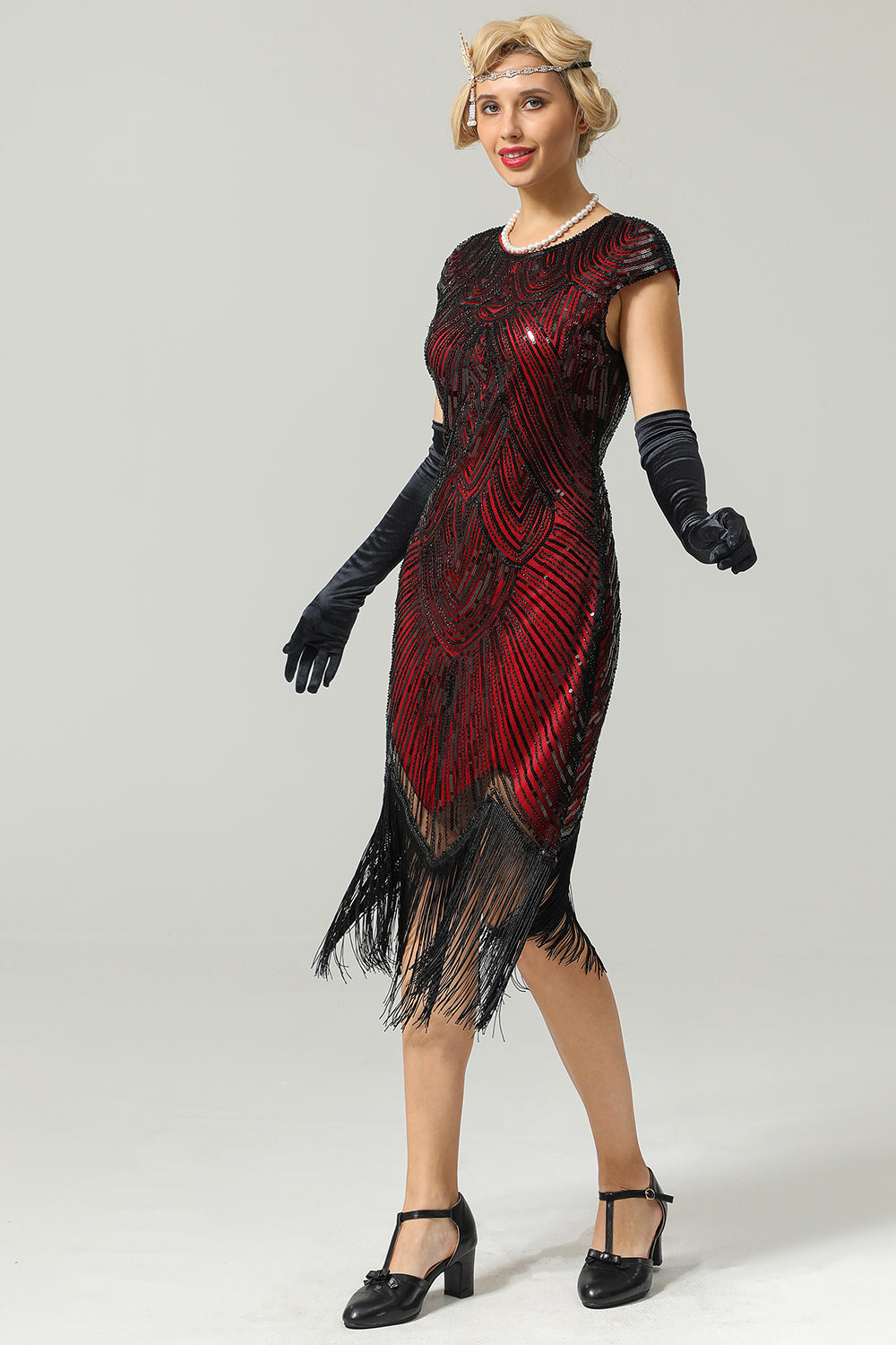 Gatsby Glitter Fringe 1920s Dress