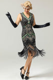 Glitter Fringe 1920s Flapper Dress