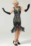 Glitter Fringe 1920s Flapper Dress