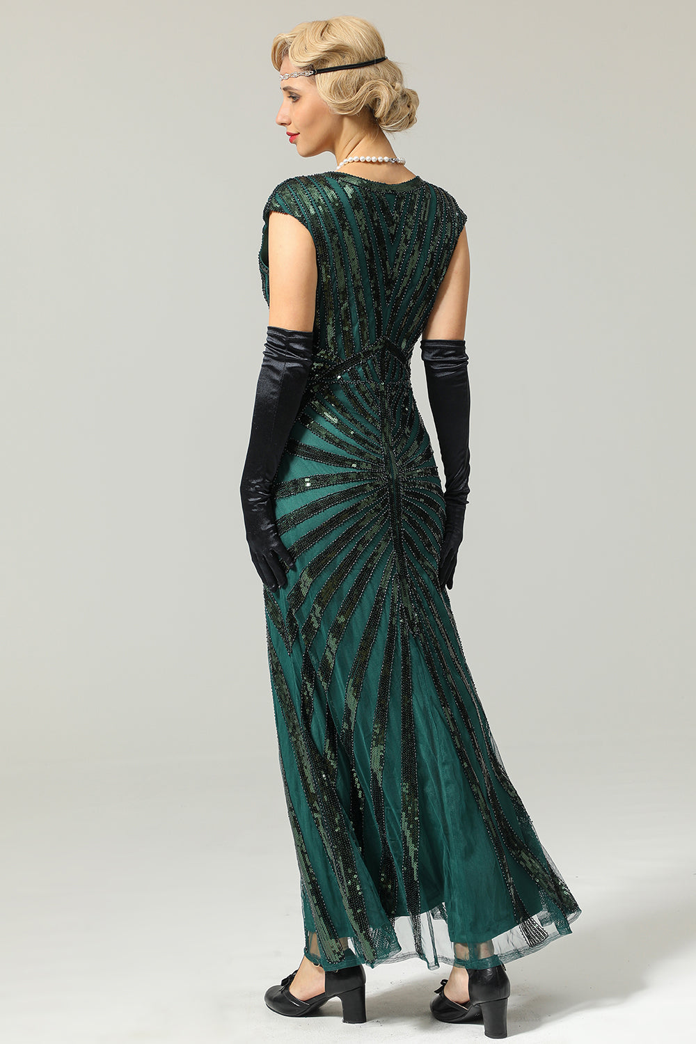 Sequined Mermaid 1920s Dress