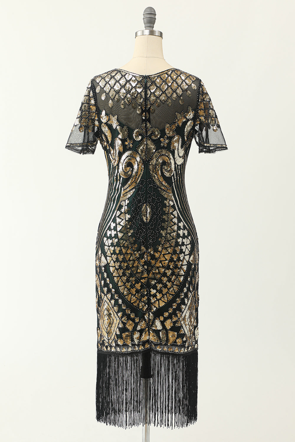 Round Neck Sequined 1920s Dress