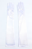 White 1920s Party Gloves