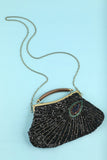 Black Beaded Evening Bag