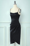 Spaghetti Straps Bodycon Cocktail Dress