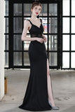 Black Mermaid Long Prom Formal Dress