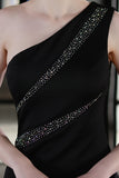 Black Mermaid Prom Dress with Beading